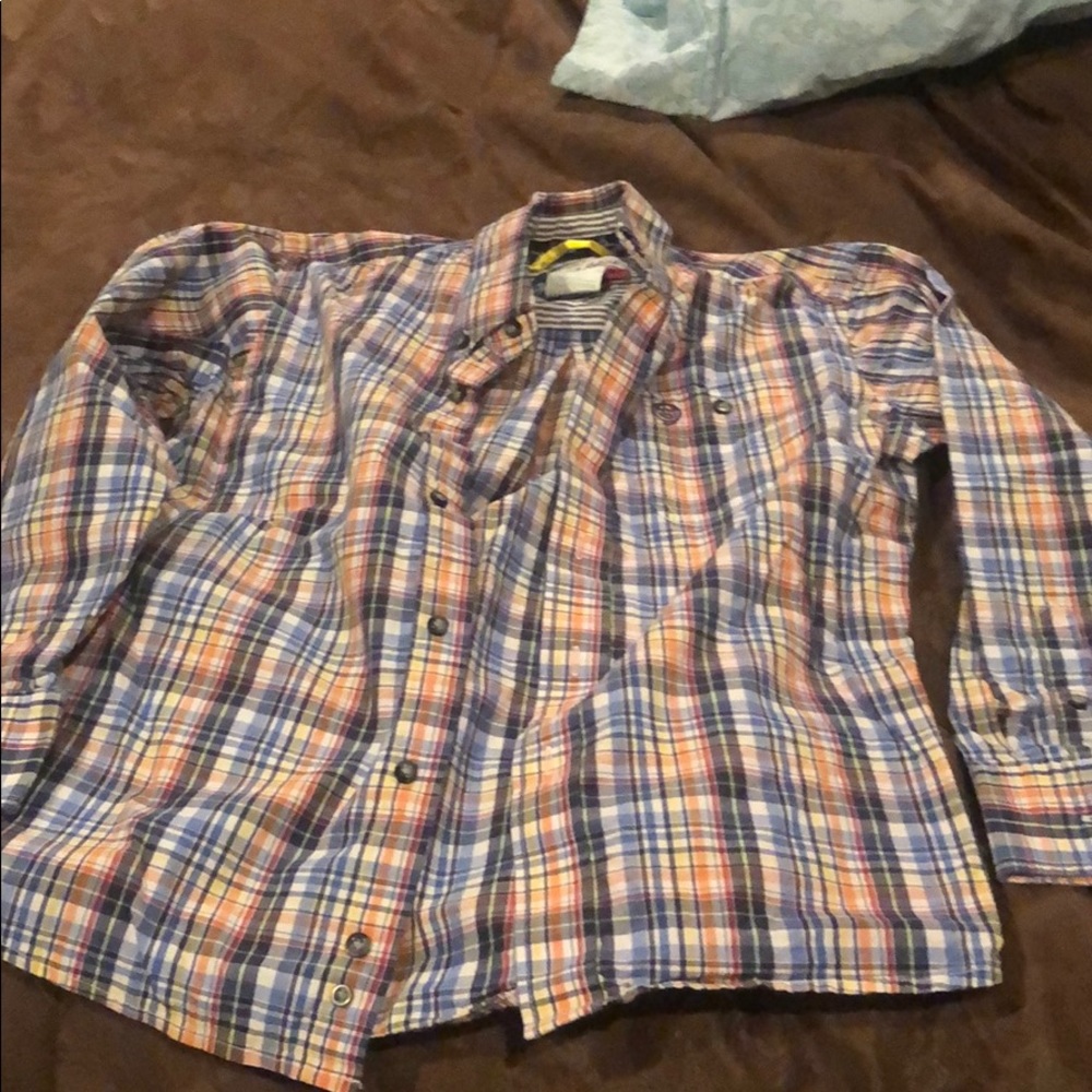 Boys button down long sleeve shirt